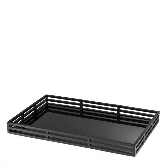 Eichholtz 110520 Tray Giacomo black finish rectangular