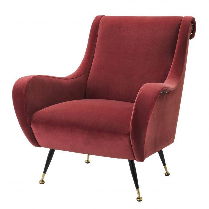 Eichholtz 112200 Chair Giardino cameron wine red