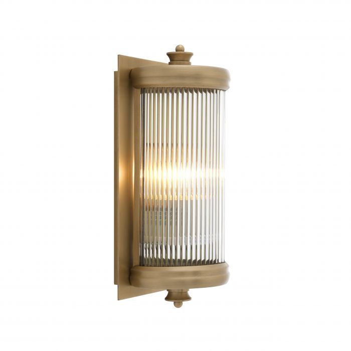 Eichholtz 111523 Wall Lamp Glorious matte brass finish H. 29 cm