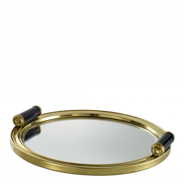 Eichholtz 110498 Tray Grimoldi polished brass