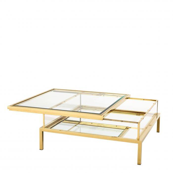 Eichholtz 109552 Coffee Table Harvey sliding top gold finish
