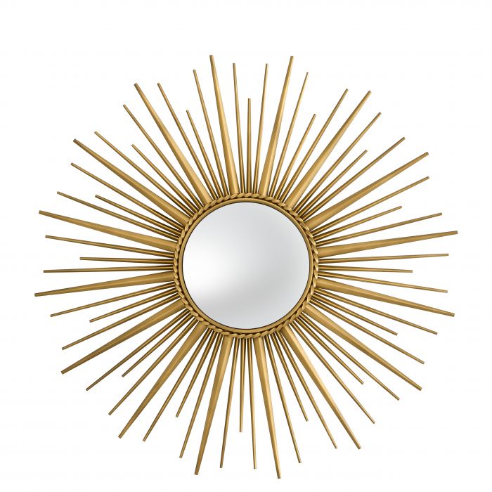 Eichholtz 110329 Mirror Helios vintage brass