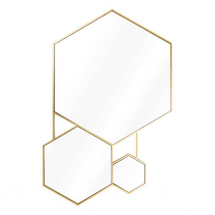Eichholtz 111663 Mirror Hexa gold finish