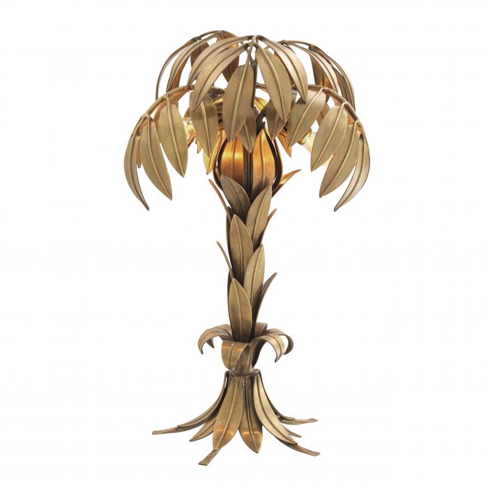 Eichholtz 112466 Table Lamp Hollywood Palm vintage brass finish