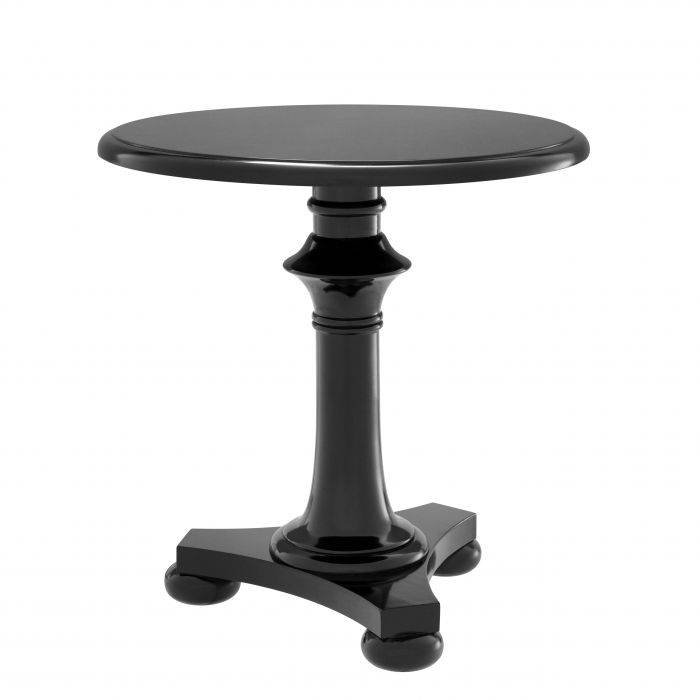 Eichholtz 109893 Table Huxley ø 65 x H. 65 cm waxed black finish