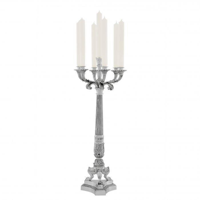 Eichholtz 109231 Candle Holder Jefferson silver lacq finish