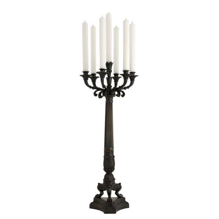 Eichholtz 109232 Candle Holder Jefferson gunmetal bronze