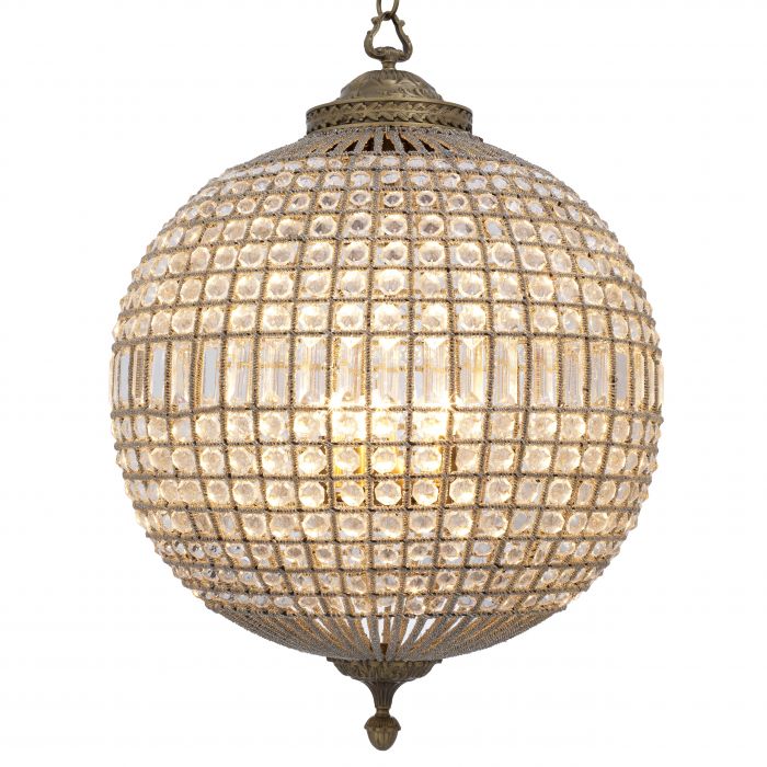 Eichholtz 104925 Chandelier Kasbah L antique brass finish
