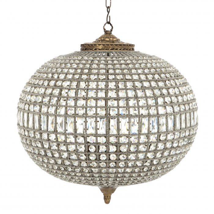 Eichholtz 106269 Chandelier Kasbah Oval L antique brass finish