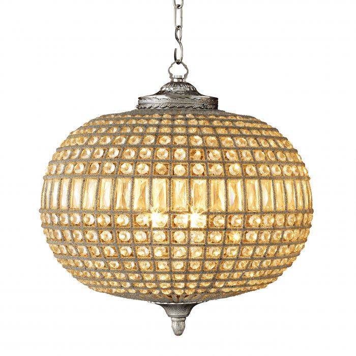 Eichholtz 106371 Chandelier Kasbah Oval M nickel finish