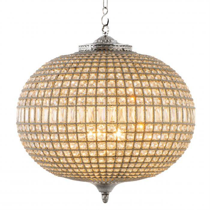 Eichholtz 106372 Chandelier Kasbah Oval L nickel finish