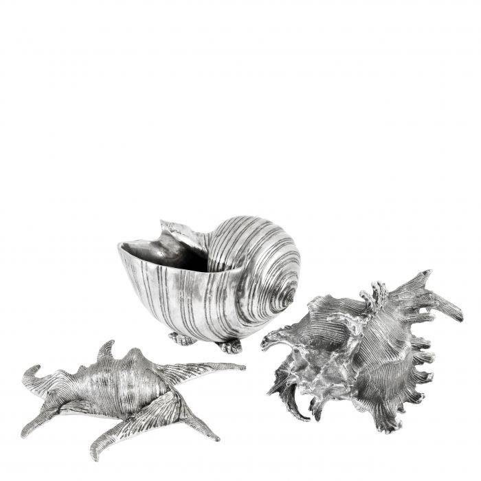 Eichholtz 110259 Object Krios antique silver finish set of 3