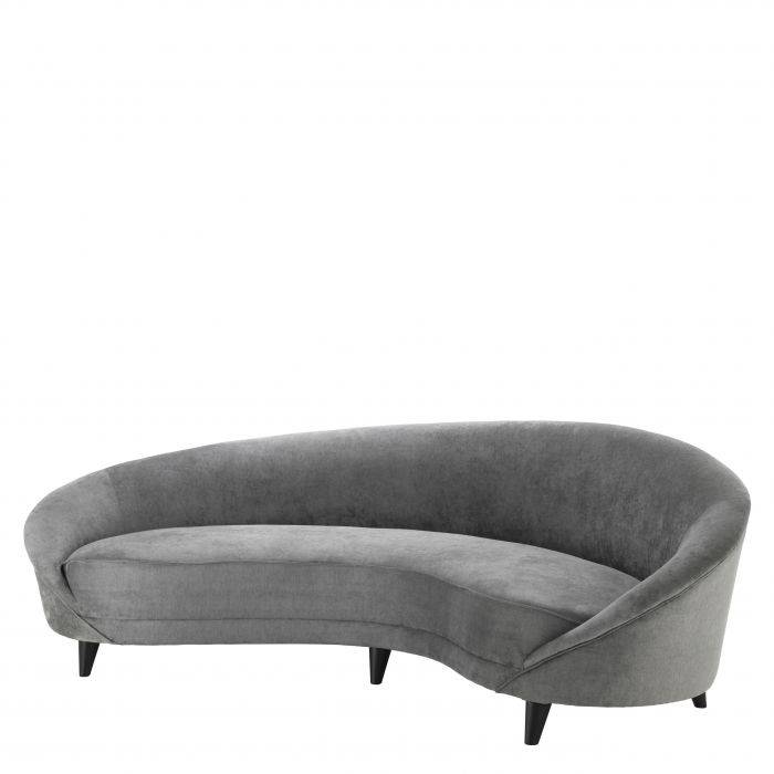 Eichholtz 109576 Sofa La Perla light grey velvet