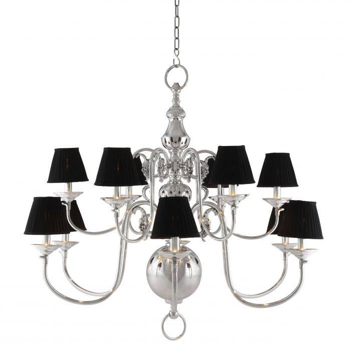 Eichholtz 109579 Chandelier La Chapelle silver plated