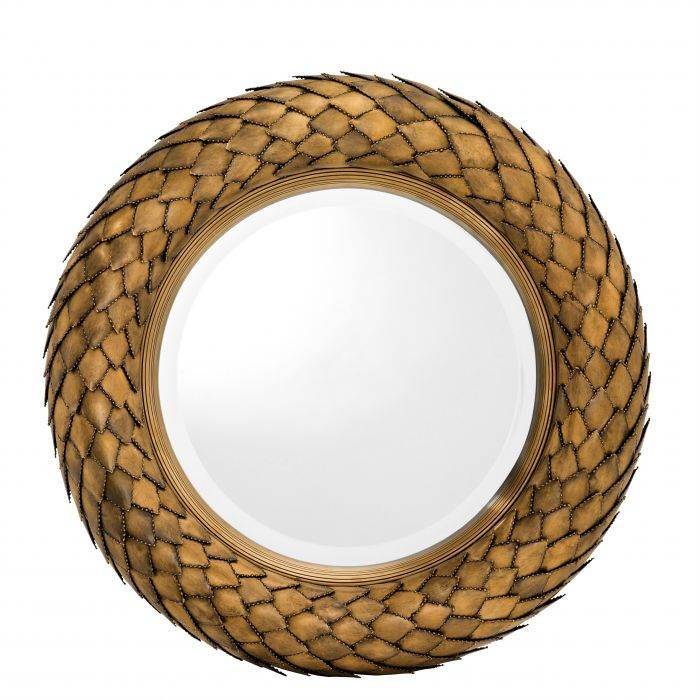 Eichholtz 110976 Mirror Laurel vintage brass finish 