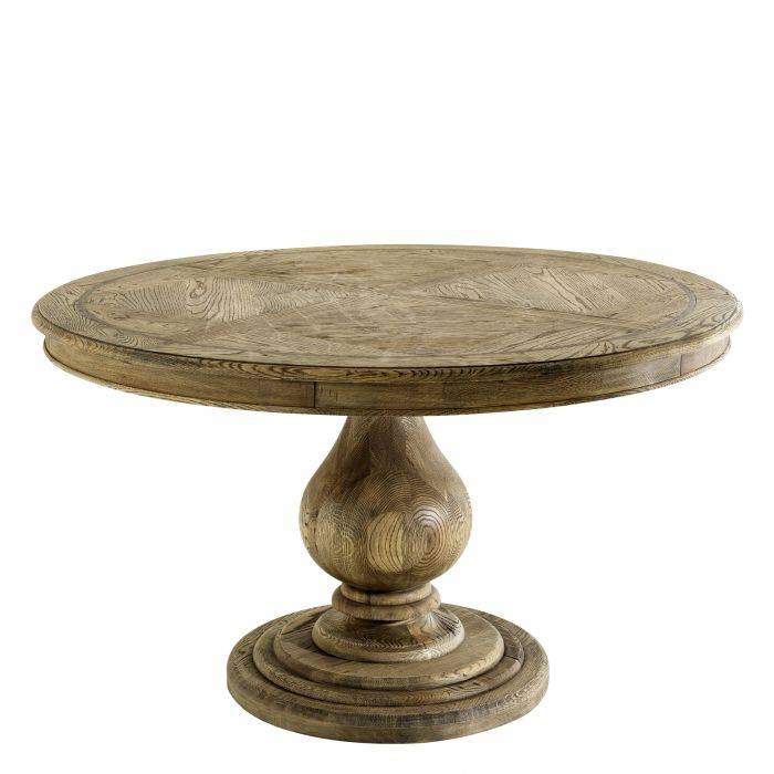 Eichholtz 109900 Dining Table Leeds parquette smoked oak finish