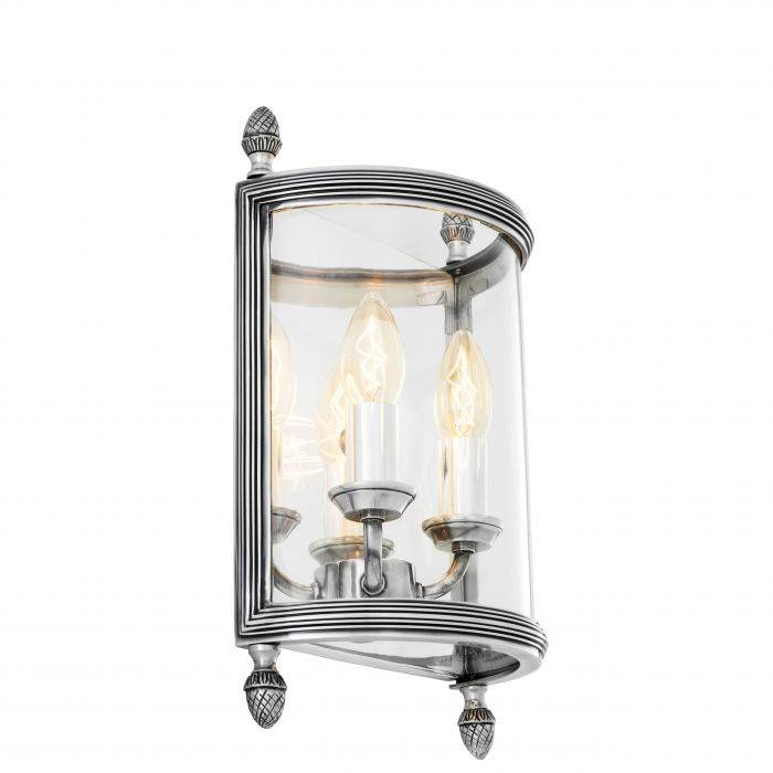 Eichholtz 110232 Wall Lamp Lennon S antique silver finish