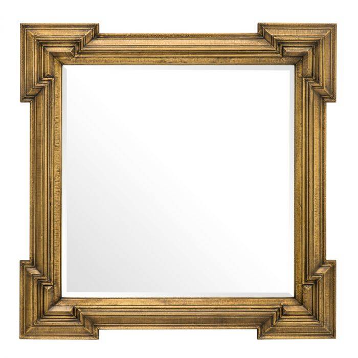 Eichholtz 111030 Mirror Livorno antique brass finish 107 x 107 cm