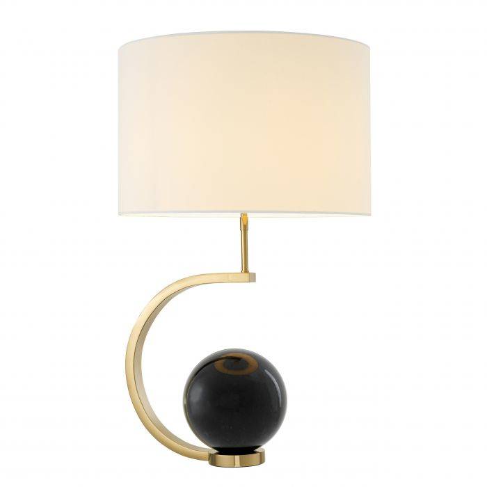 Eichholtz 111037UL Table Lamp Luigi gold finish incl white shade UL