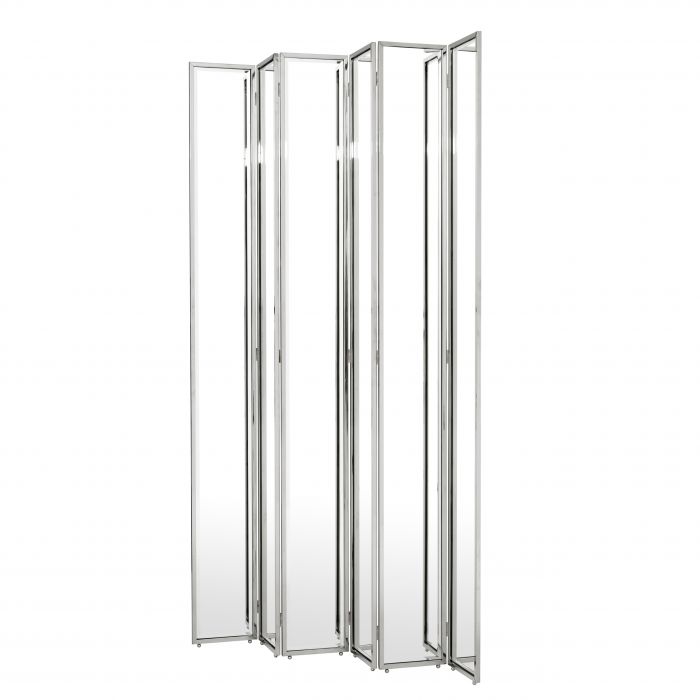 Eichholtz 109688 Folding Screen Mademoiselle Gabrielle nickel finis