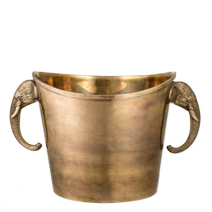 Eichholtz 110267 Wine Cooler Maharaja vintage brass finish