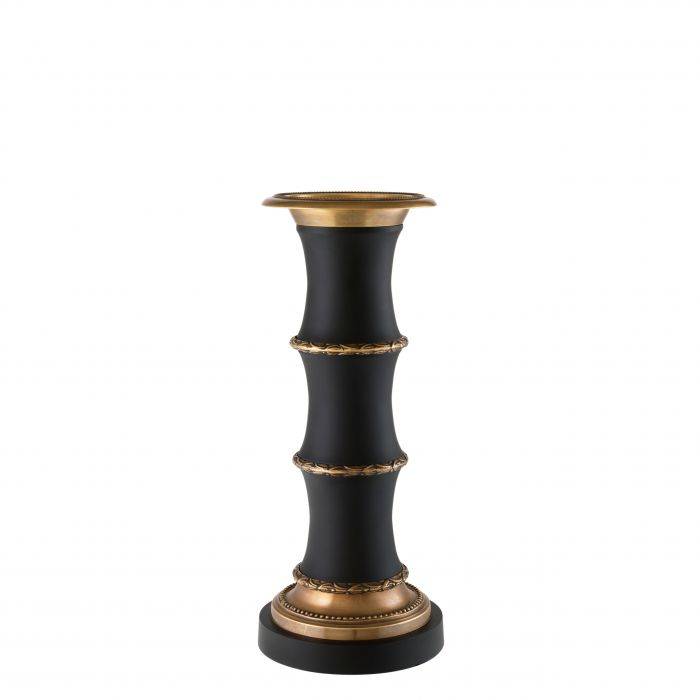 Eichholtz 110092 Candle Holder Mamounia L vintage brass/black finis