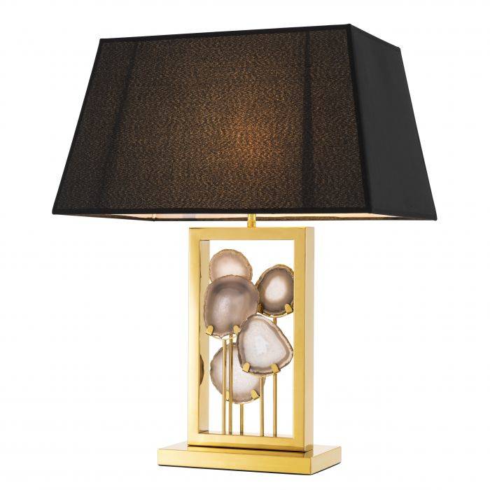 Eichholtz 110541 Table Lamp Margiela gold finish agate pcs