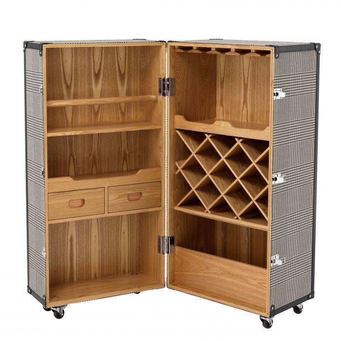 Eichholtz 109644 Wine Cabinet Martini Bianco Dixon Black & White