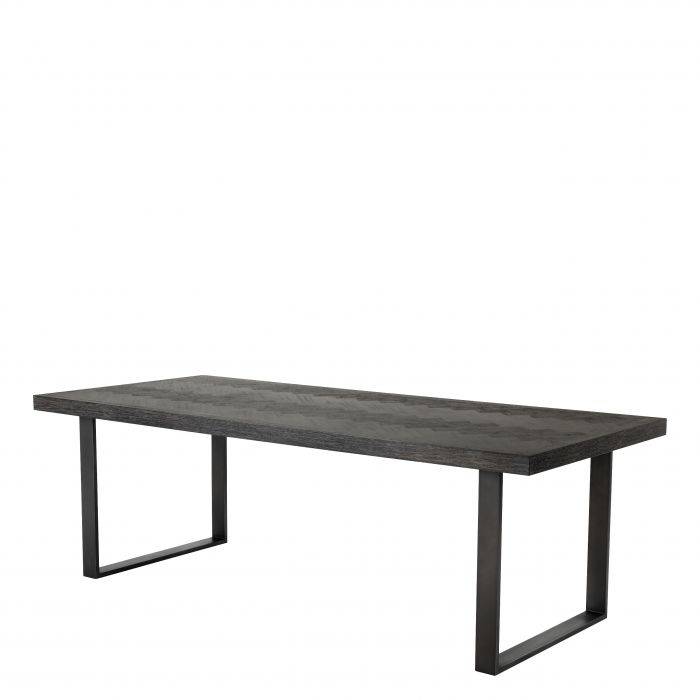 Eichholtz 112222 Dining Table Melchior charcoal oak veneer 230 cm 