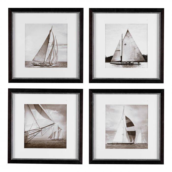 Eichholtz 104815 Prints EC081 Michael Kahn Boats set of 4