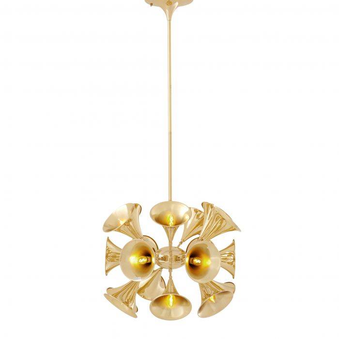 Eichholtz 109388 Chandelier Miles Davis gold finish
