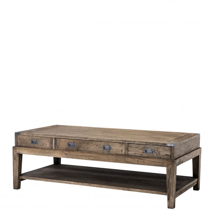 Eichholtz 110738 Coffee Table Military smoked oak finish