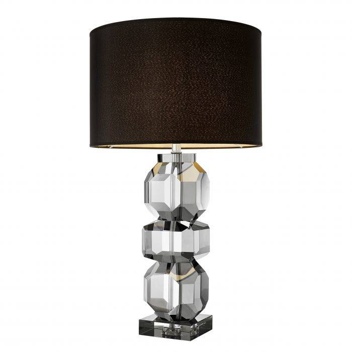 Eichholtz 110634 Table Lamp Mornington smoke crystal incl shade 