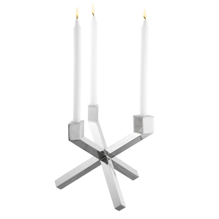 Eichholtz 110342 Candle Holder Mykonos nickel finish