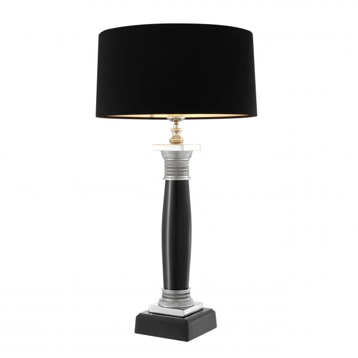 Eichholtz 101655 Table Lamp Napoleon black nickel finish incl shade