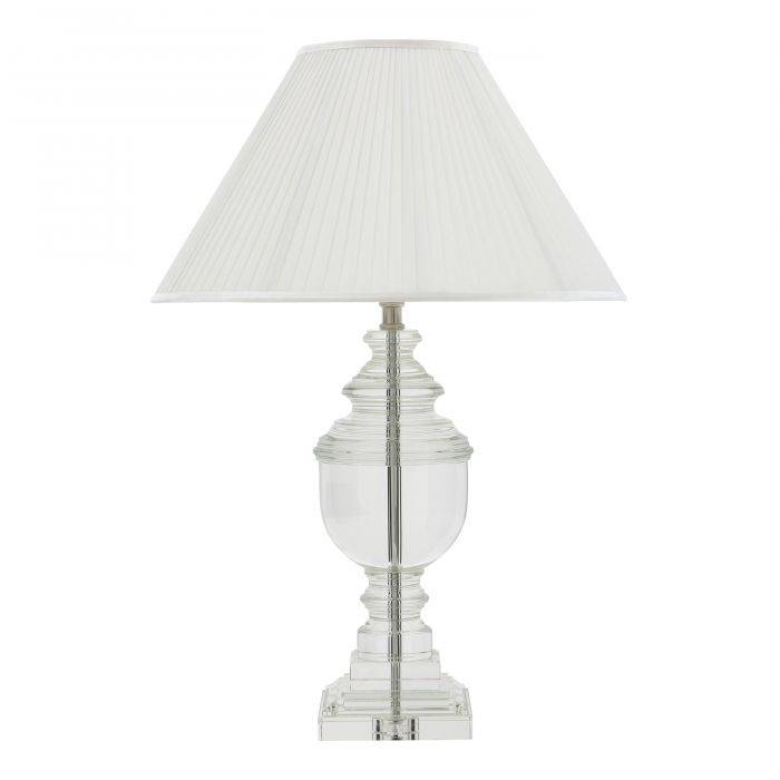 Eichholtz 107225UL Table Lamp Noble Crystal incl white shade UL