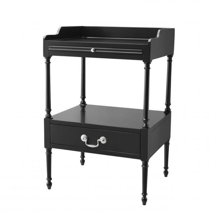 Eichholtz 110894 Side Table Norfolk waxed black finish