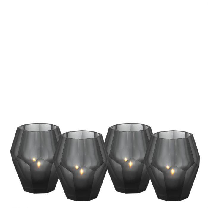 Eichholtz 108317 Tealight Holder Okhto S black set of 4