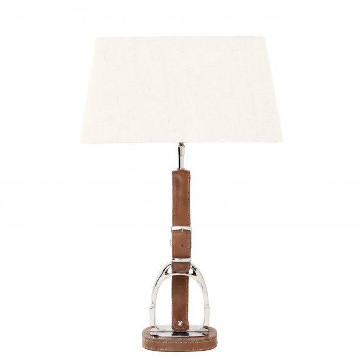 Eichholtz 106569 Table Lamp Olympia Equestrian tan/nickel incl shad