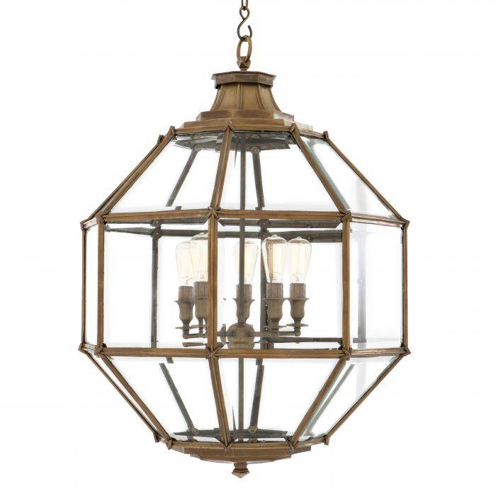 Eichholtz 109203 Lantern Owen vintage brass finish ø 80 cm