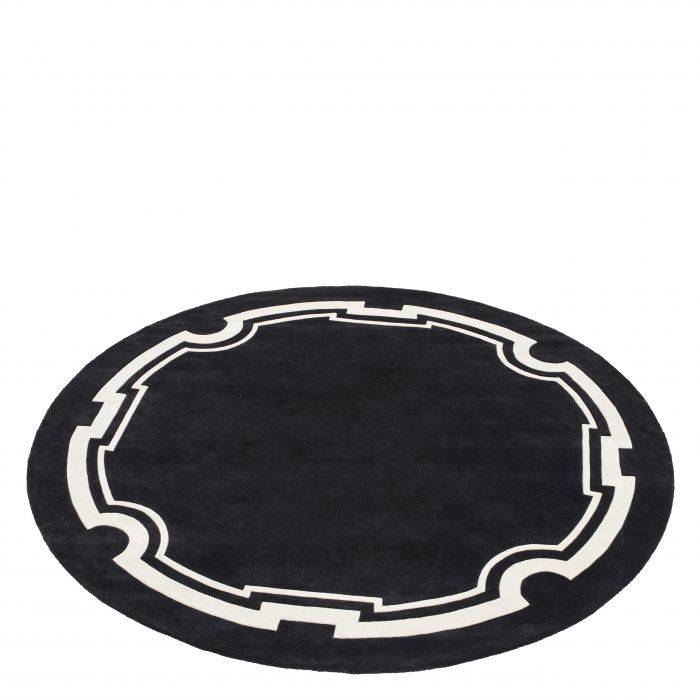 Eichholtz 110586 Carpet Palazzo ø 280 cm black & off-white 