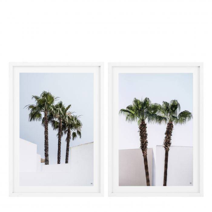 Eichholtz 112194 Prints EC273 Minimal Palm Trees set of 2 