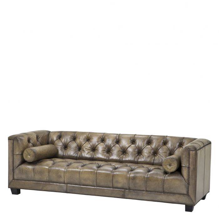 Eichholtz 108229 Sofa Paolo olive light leather