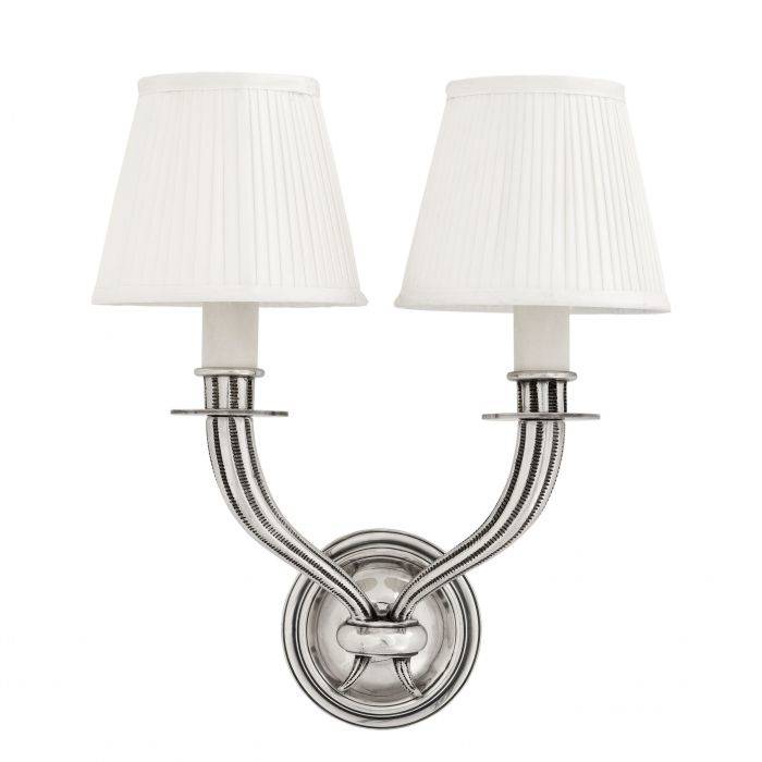 Eichholtz 108074 Wall Lamp Parisienne Double antique silver finish