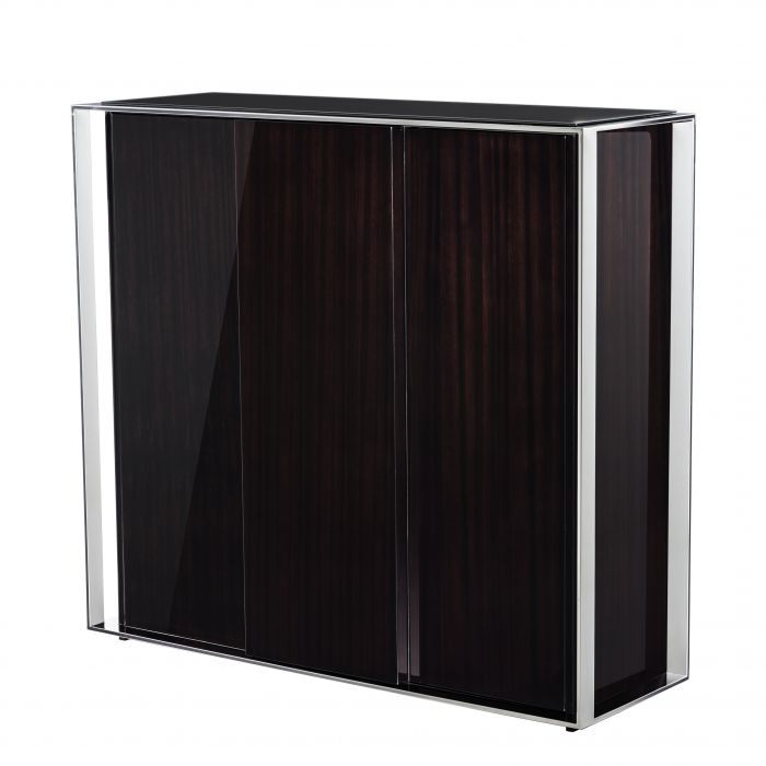 Eichholtz 110699 Wine Cabinet Park Avenue ebony high gloss 