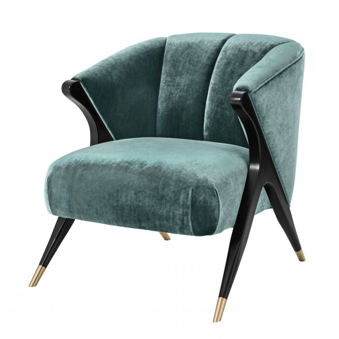 Eichholtz 112018 Chair Pavone aegean green