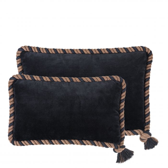 Eichholtz 110245 Pillow Christallo black set of 2