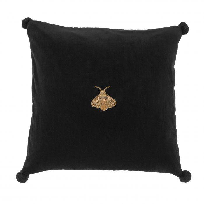 Eichholtz 110346 Pillow Lacombe black velvet 60 x 60 cm 