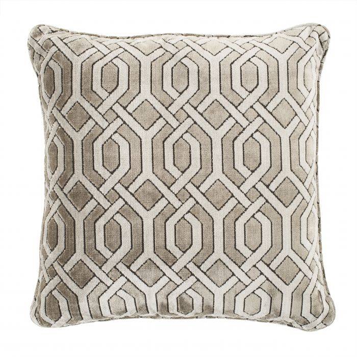 Eichholtz 110876 Pillow Trellis grey velvet  60 x 60 cm