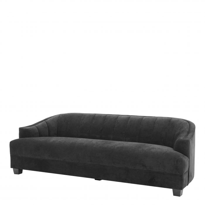 Eichholtz 111685 Sofa Polaris black velvet